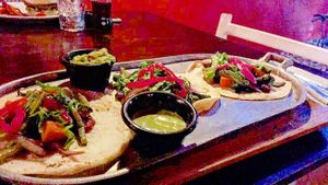 Vegan tacos at Lola Valentina in Isla Mujeres