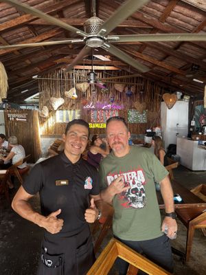 Manuel is the best!   at Lola Valentina in Isla Mujeres