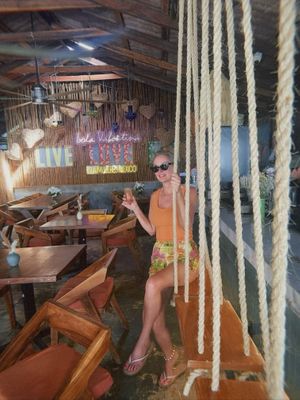 Didn’t take a picture of the tacos but the place was so cute!   at Lola Valentina in Isla Mujeres