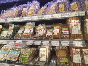 Mock meat selection at denn's Biomarkt  - Landstrasse in Vienna