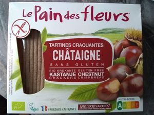 Gluten free chestnut crackers... Yum! at Naturalia in Malakoff
