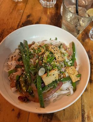 Tofu stir fry   at Stonesedge in Whistler