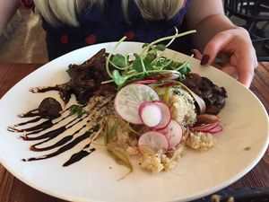 roasted Veg and quinoa  at Stonesedge in Whistler