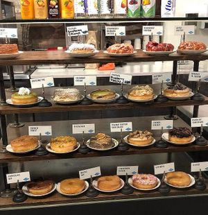 Display case. at Beechwood Doughnuts in St Catharines