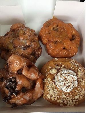 Fritters etc. at Beechwood Doughnuts in St Catharines