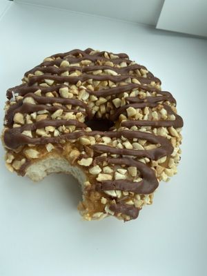 Chocolate caramel crunch    at Beechwood Doughnuts in St Catharines