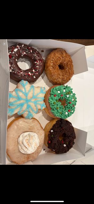 Christmas donuts   at Beechwood Doughnuts in St Catharines