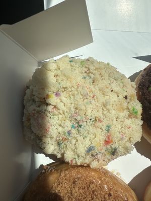 Birthday cake  at Beechwood Doughnuts in St Catharines