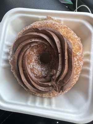Chocolate cream cronut  at Beechwood Doughnuts in St Catharines