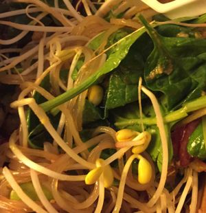 noodle salad  at Veghed in Toronto