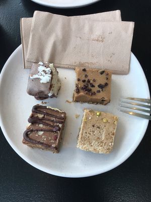 Shared four treats with my friend, all were amazing! at The Raw Kitchen in Auckland