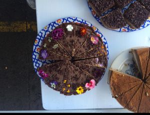 snickers, tiramiu and salted caramel slice at The Raw Kitchen in Auckland