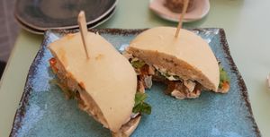 Seitansandwich at Astrid in Malaga