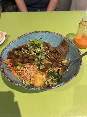 Seitan salad.   at Astrid in Malaga