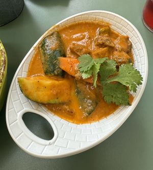 Seitan, pikant (vegane Lachsvarisnte)  at Astrid in Malaga