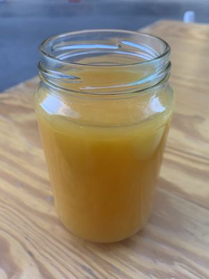 Fresh orange juice at Astrid in Malaga