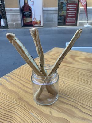 Homemade bread at Astrid in Malaga