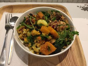 Vegan salad bowl at Simple Seed Eatery in South Yarra