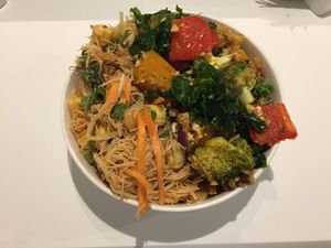 Vegan salad bowl at Simple Seed Eatery in South Yarra