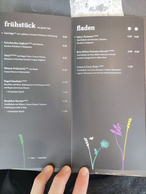 Breakfast and Flat breads at Blueorange Coffee and Bagel - Alserbachstrasse in Vienna