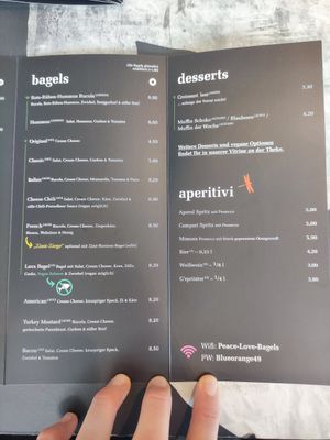 Bagels, Desserts and Apperitifs at Blueorange Coffee and Bagel - Alserbachstrasse in Vienna