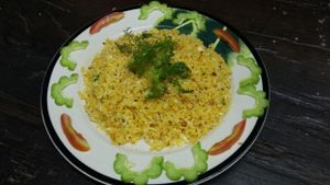 Fried rice with garlic-a good fied rice at Saigon Vegan - Bui Vien in Ho Chi Minh City