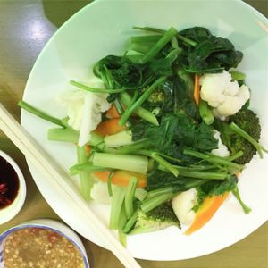 steamed veggies at Phuong Ca Fe Vietnamese in Ho Chi Minh City
