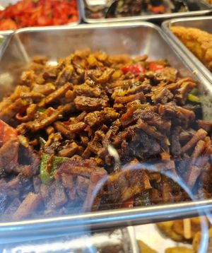 Fried beancurd ~ 11/3/22 at Ci Wen Vegetarian 慈雲素食 in Northeast Singapore