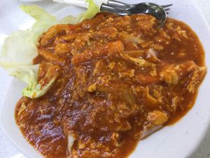 Chilli Hor Fun at Ci Wen Vegetarian 慈雲素食 in Northeast Singapore