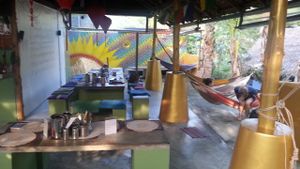 inside seating at The Yoga Retreat in Koh Phangan