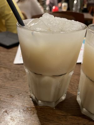 Spiced oat milkshake- I’m not impressed.   at Las Iguanas in Reading