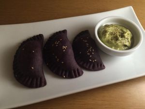 Black bean patty & guacamole at Rizoma in Barcelona