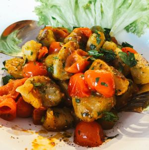 Main dish at Super Jami Kitchen in Stuttgart