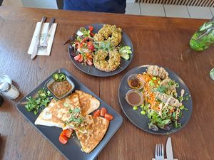 Quesadilas - Tuna-Bagel - Gyoza at Super Jami Kitchen in Stuttgart