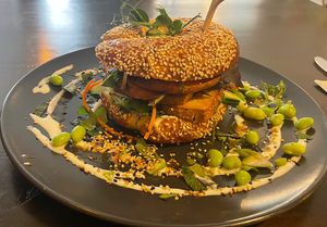 Bahn mi bagel   at Super Jami Kitchen in Stuttgart