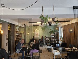 Dining area at Super Jami Kitchen in Stuttgart