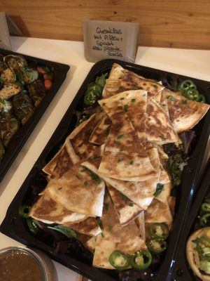 Quesadilla with spinach and mushrooms   at Super Jami Kitchen in Stuttgart