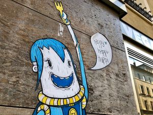 outside at Super Jami Kitchen in Stuttgart