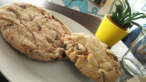 Cookies, maybe a little bit too sweet. at Super Jami Kitchen in Stuttgart