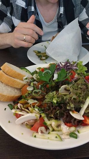 love the salads at Super Jami! at Super Jami Kitchen in Stuttgart