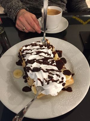 The best ever waffles!! at Super Jami Kitchen in Stuttgart