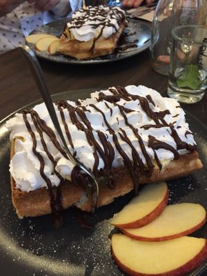 favorite waffle of all times 😍😍😍 at Super Jami Kitchen in Stuttgart