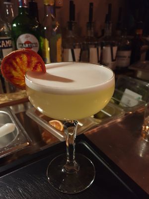 Sour ginger cocktail (vegan) at Brewers Beer Bar - 3eLång in Gothenburg