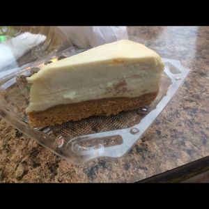 Vegan cheesecake  at The Flying Falafel in San Francisco