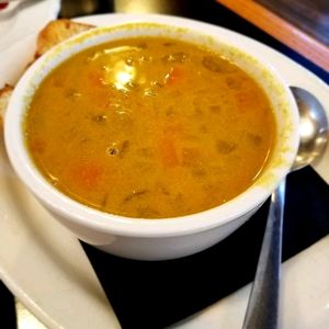 Coconut curry soup at The Elusive Cow in Bellevue