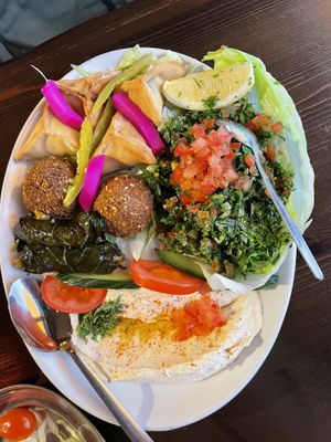 The starters of the vegan set menu  at Jeitta in Woking