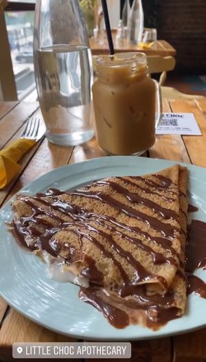 Sweet crepe  at Little ChoC Apothecary in Brooklyn