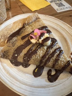 Newtella Banana Crepe  at Little ChoC Apothecary in Brooklyn