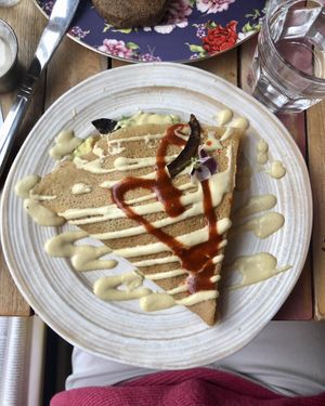 The burrito crepe!  at Little ChoC Apothecary in Brooklyn