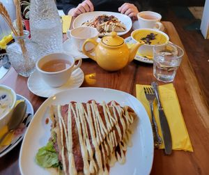 Think this was the pizza crepe at Little ChoC Apothecary in Brooklyn